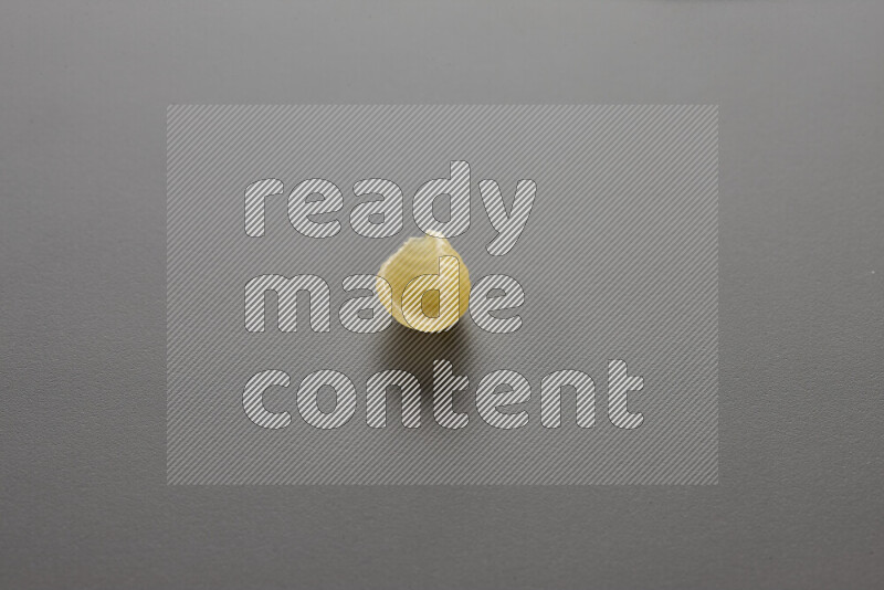 Shells pasta on grey background