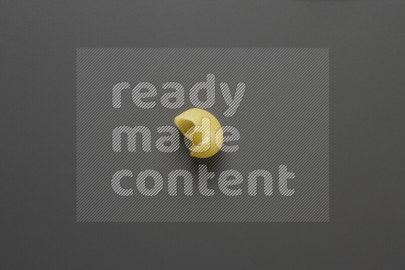 Pipe pasta on grey background