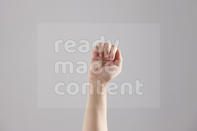 Woman hands gesturing sign language