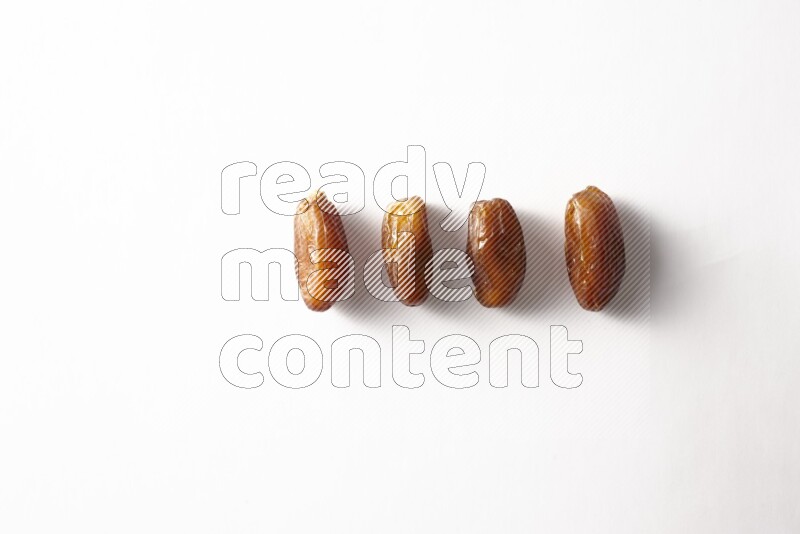 Dates on white background