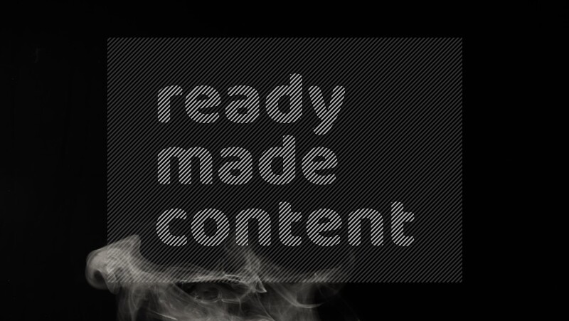 irregular white smoke on black background.