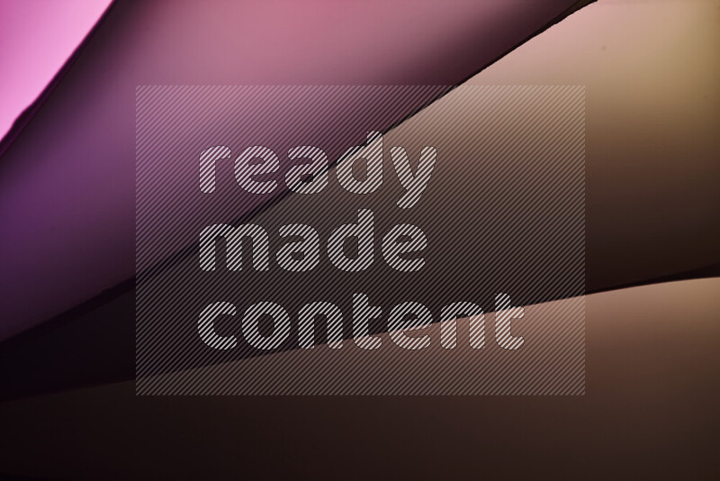 An abstract art piece displaying smooth curves in warm and cold gradients created by colored light