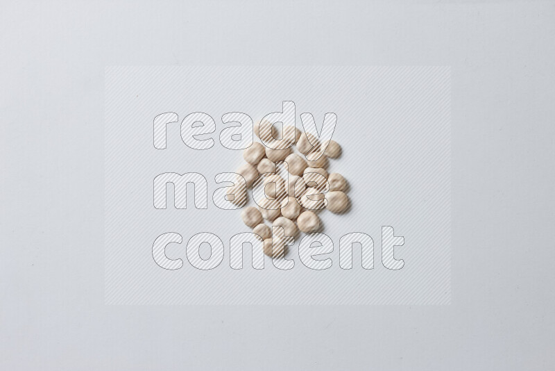 Lupin Beans on white background