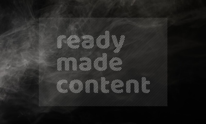 irregular white smoke on black background.