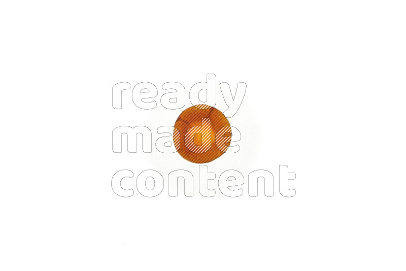 Carrots slices on illuminated white background