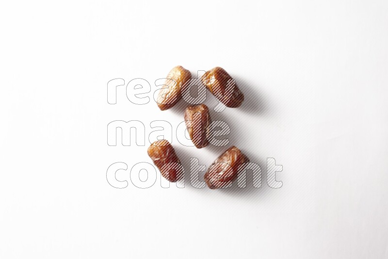 Dates on white background