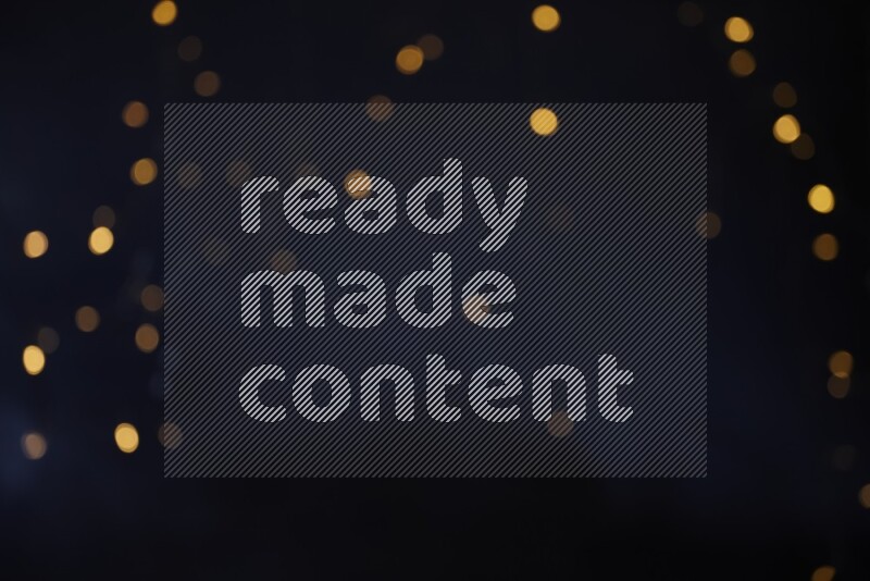 Bokeh light in yellow