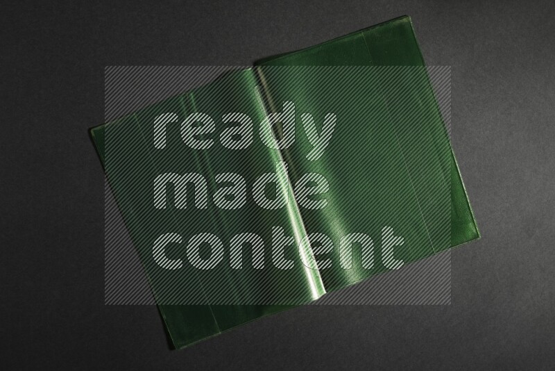 Colored plastic textures on black background