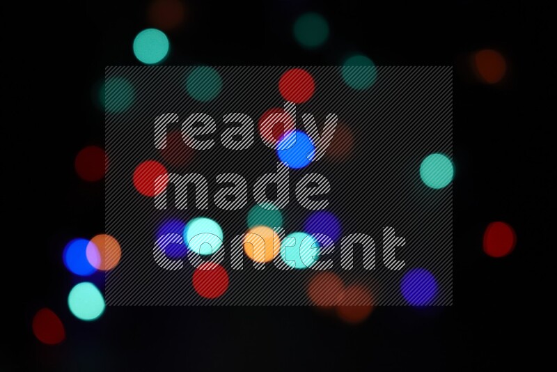 Bokeh light in multicolor