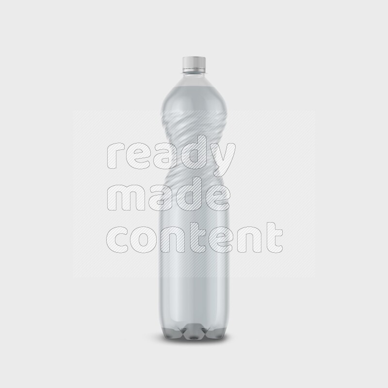 Plastic bottle mockup without label isolated on white background 3d rendering