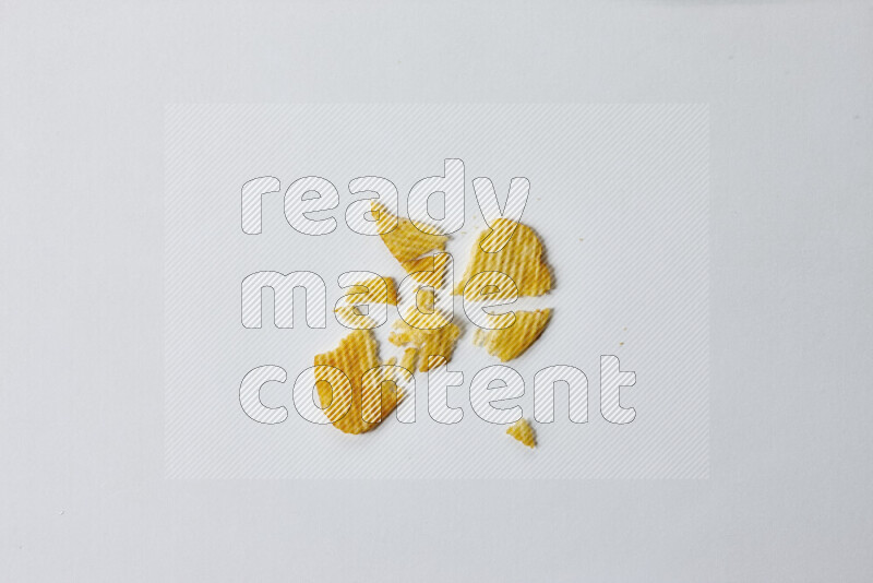 Chips snacks on white background