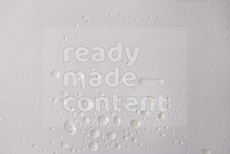 Close-ups of abstract water droplets on the surface