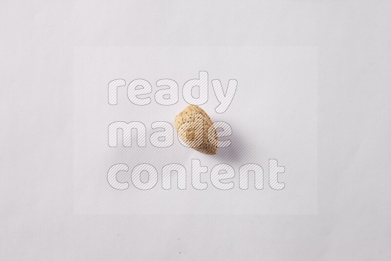 Almonds on white background