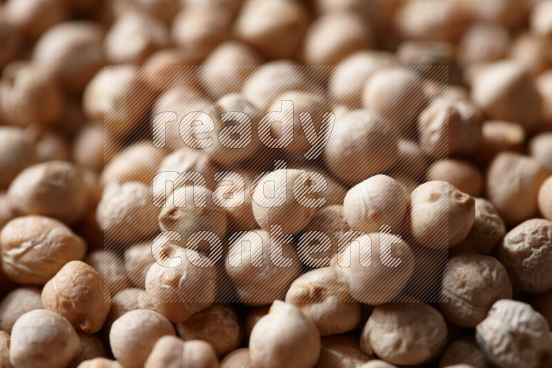 Chickpeas on white background