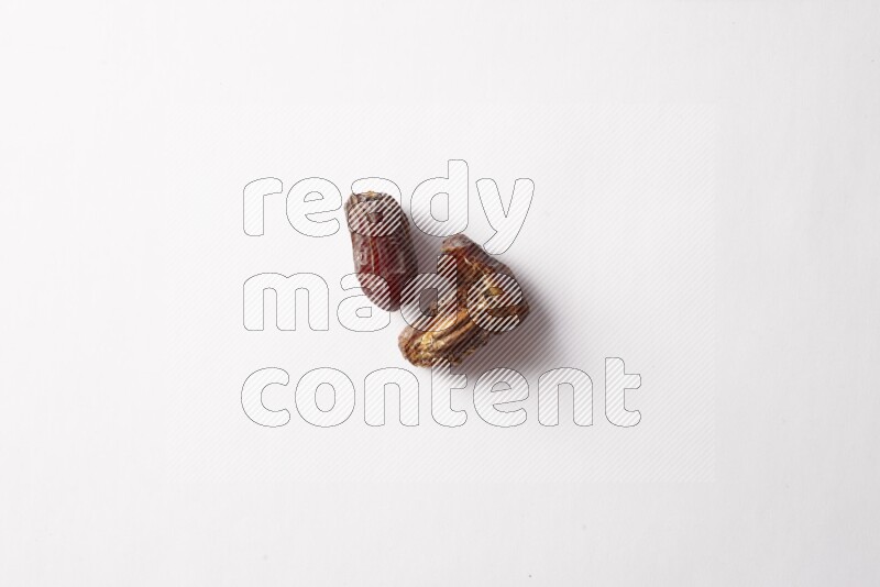 Dates on white background