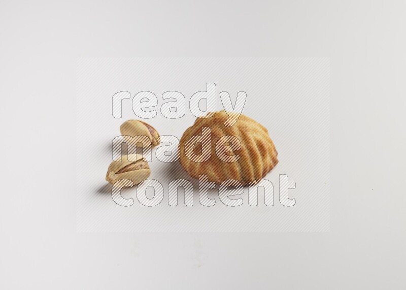 Single Piece of Maamoul direct on white background