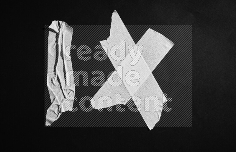 Duct tape on black background