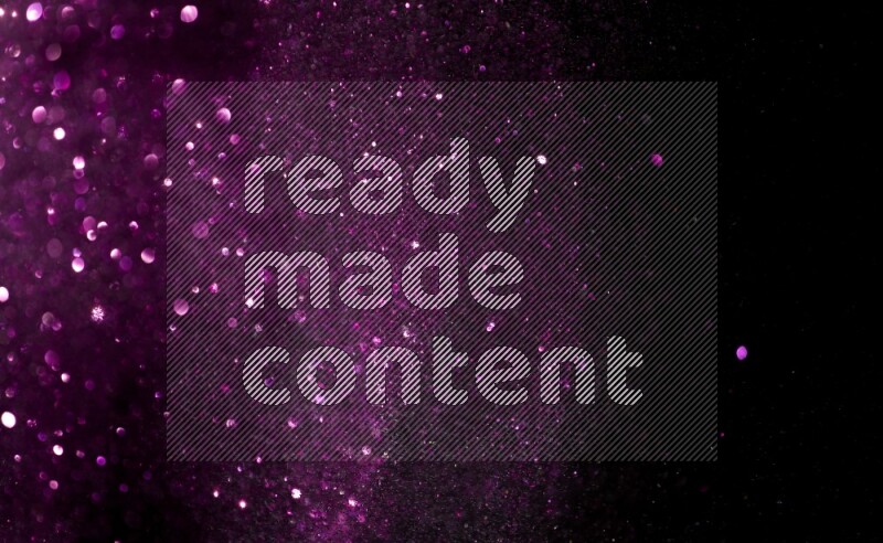 Pink glitter powder isolated on black background