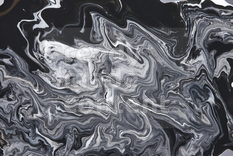 Abstract colorful background with mixed of white and black paint colors