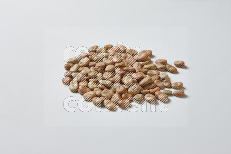 Fava beans on white background