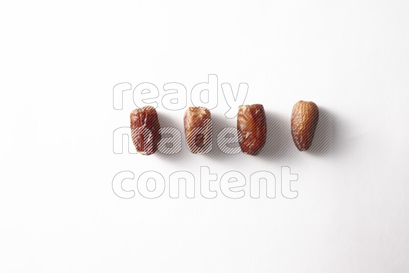 Dates on white background
