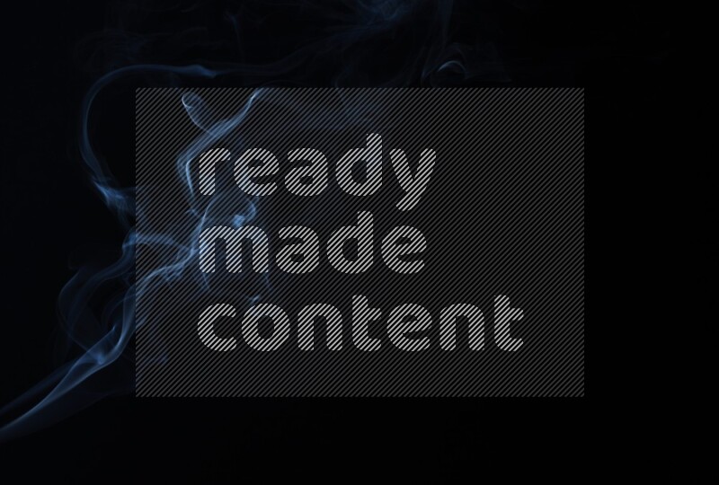Wavy smoke motion in blue