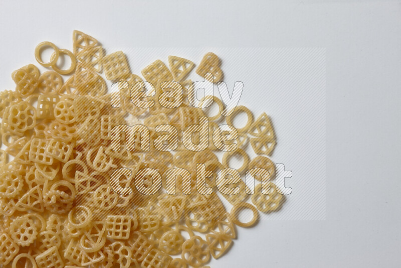 Snacks on white background