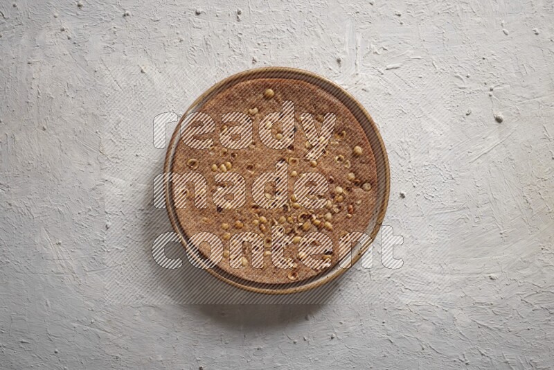 Basbousa in a light setup