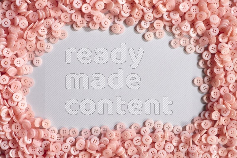 Rose buttons placed on grey background