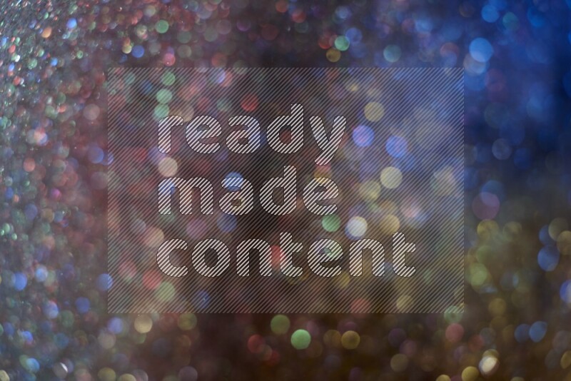 Multicolored glitter powder isolated on black background