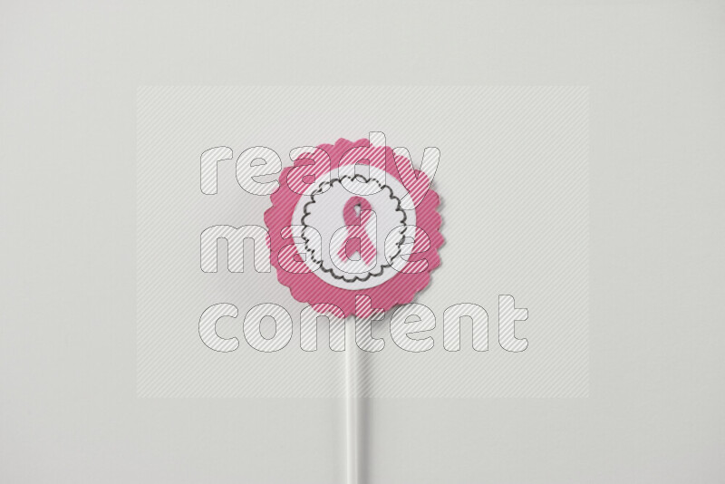 Cancer awareness signs on white background