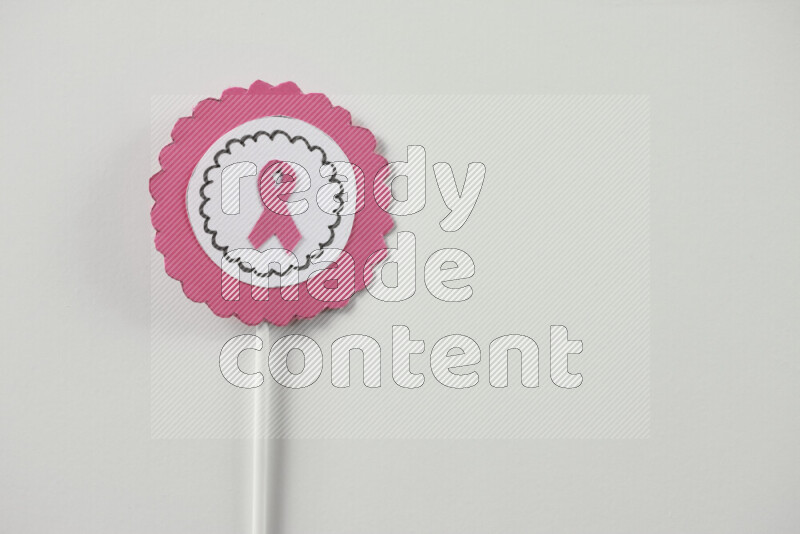 Cancer awareness signs on white background