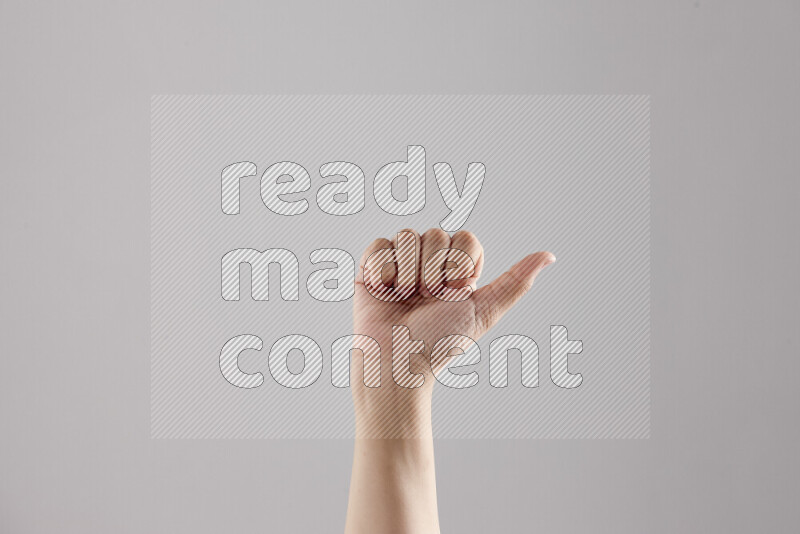 Woman hands gesturing sign language