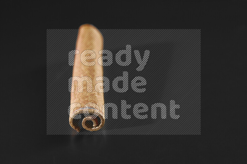 Cinnamon sticks on black background