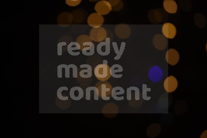 Bokeh light in yellow