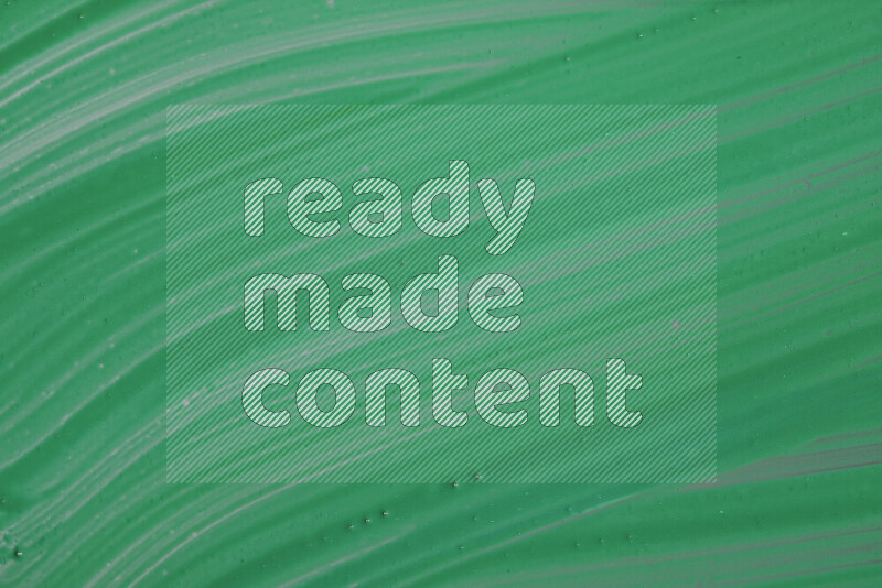 Close-ups of abstract green paint texture in different shapes