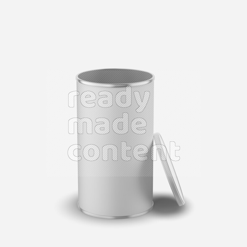 Paper tube mockup with matte label and plastic cap isolated on white background 3d rendering