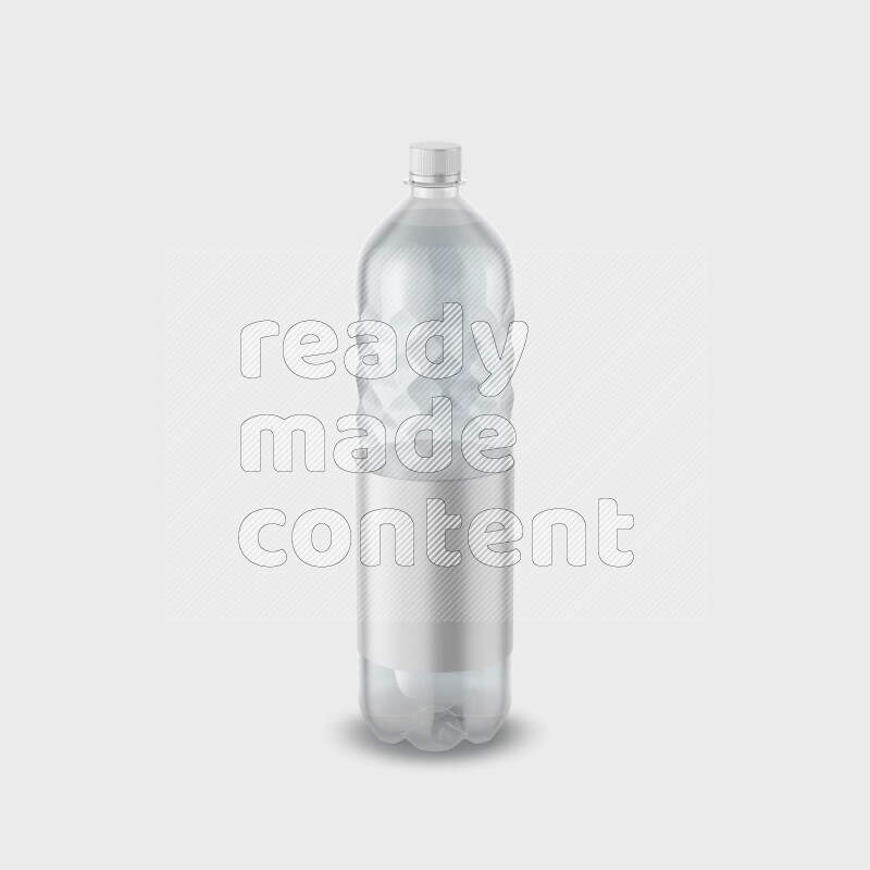 Plastic bottle mockup with a label isolated on white background 3d rendering