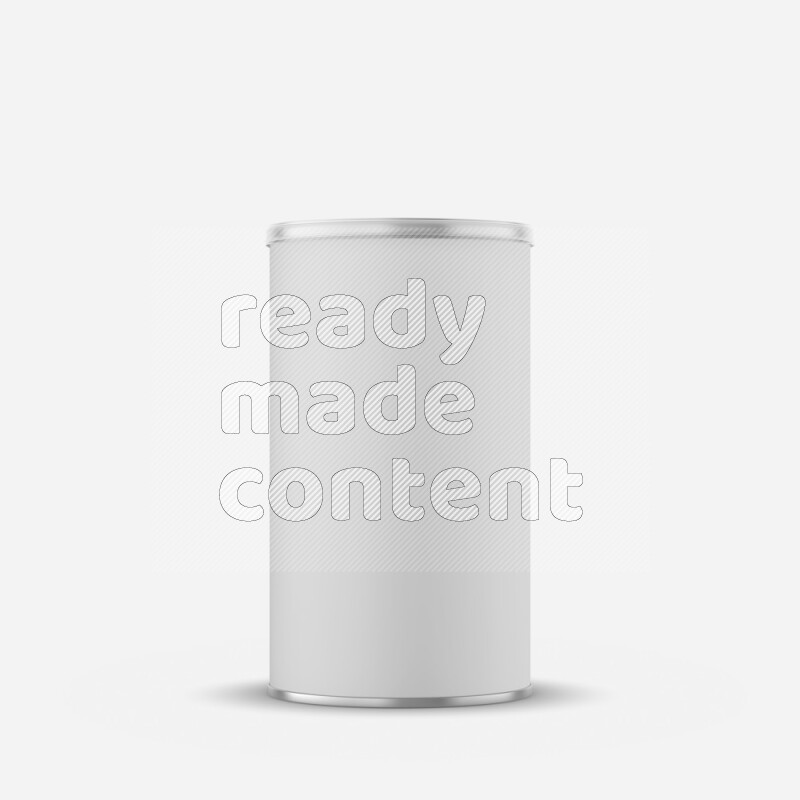 Paper tube mockup with matte label and plastic cap isolated on white background 3d rendering