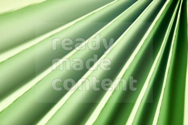An image presenting an abstract paper pattern of lines in green tones