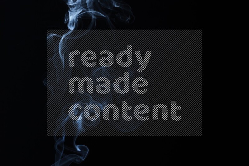 Wavy smoke motion in blue