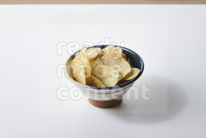 Chips snacks on white background