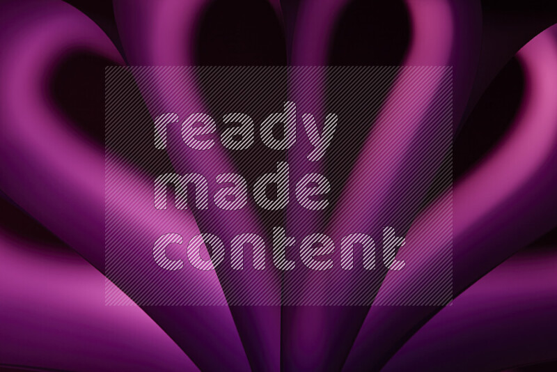 An abstract art piece displaying smooth curves in pink and purple gradients created by colored light