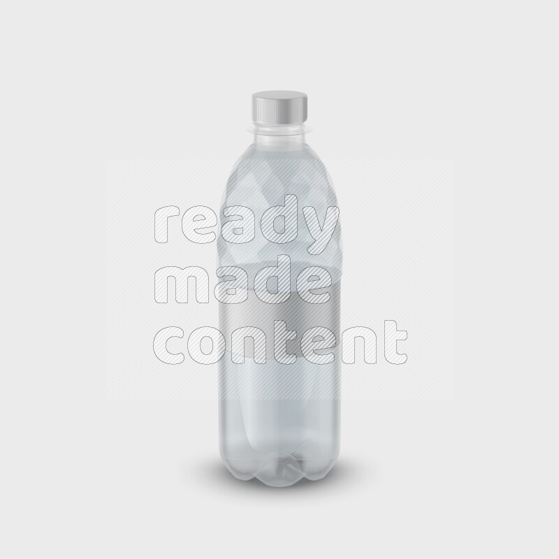 Plastic bottle mockup with a label isolated on white background 3d rendering