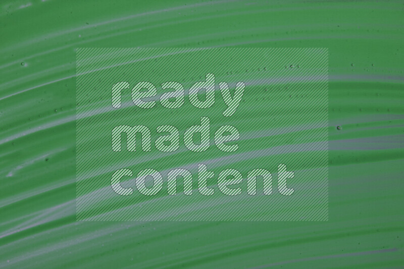 Close-ups of abstract green paint texture in different shapes