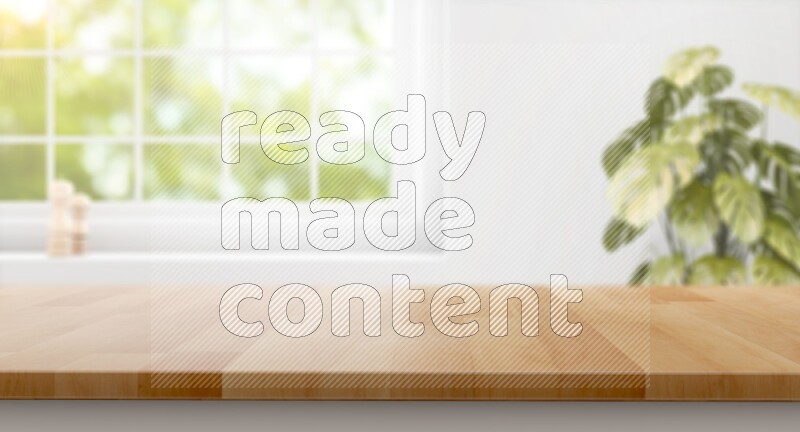 Kitchen tabletop with kitchen view