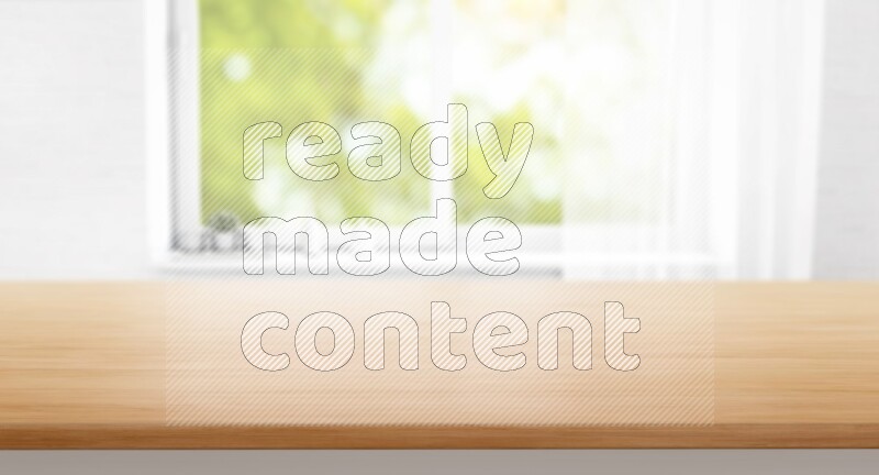 Kitchen tabletop with kitchen view