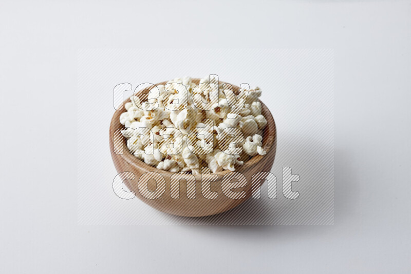 Popcorn snacks on white background