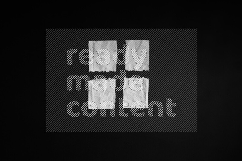 Tissue paper on black background