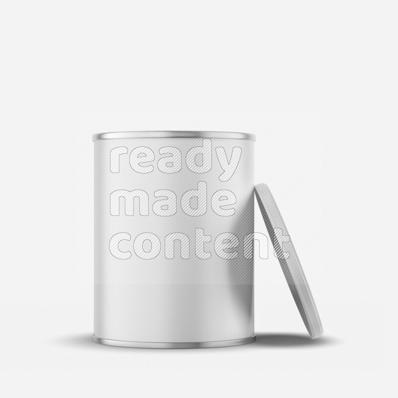 Small paper tube mockup with glossy label and plastic cap isolated on white background 3d rendering
